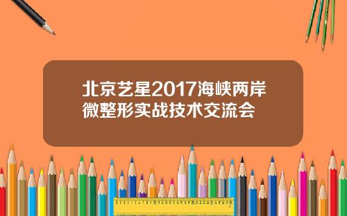 北京艺星2017海峡两岸微整形实战技术交流会