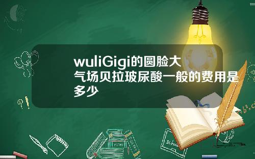 wuliGigi的圆脸大气场贝拉玻尿酸一般的费用是多少